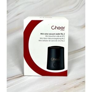 Cheer Moda Mini Wine Bottle Airless Vacuum Seal Sealer Stopper Plug Black